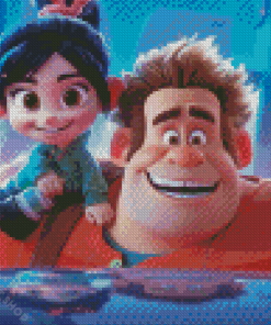 Ralph And Vanellope Von Schweetz Diamond Paintings