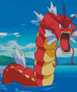 Red Gyarados Diamond Paintings