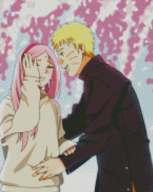 Sakura And Naruto Diamond Paintings