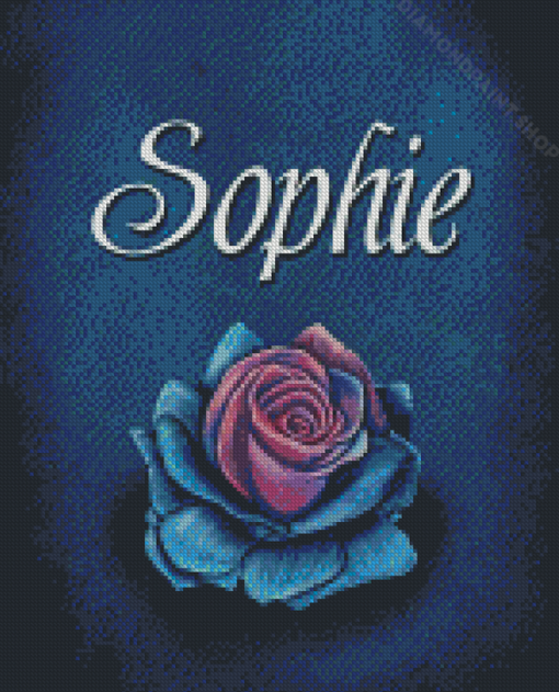 Sophie Name And Flower Diamond Paintings