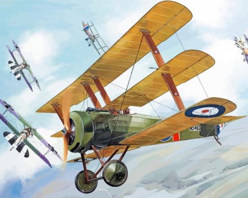 Sopwith Triplanes Art Diamond Paintings