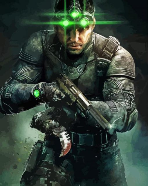 Splinter Cell Sam Fisher Diamond Paintings