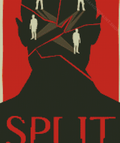 Split Movie llustration Poster Diamond Paintings