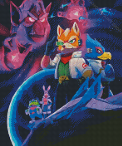 Star Fox Action Game Diamond Paintings