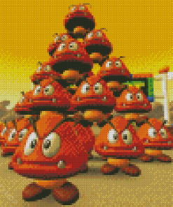 The Goombas Mario Diamond Paintings