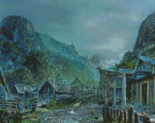 Viking Village Diamond Painting