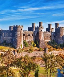 Welsh Castle Caernarfon Diamond Paintings