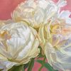 White Peonies Diamond Paintings