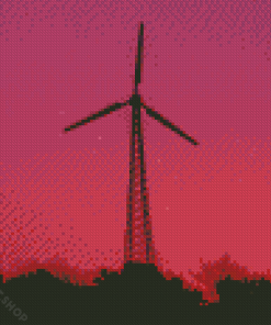 Wind Turbine Diamond Paintings