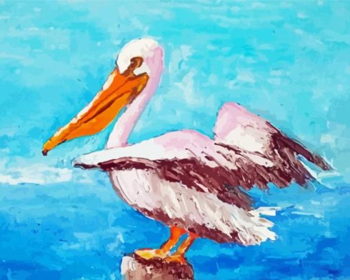 Abstract Pelican Bird Diamond Paintings