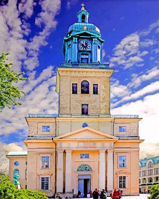 Aesthetic Gothenburg Cathedral Sweden Diamond Paintings