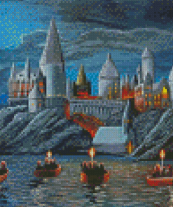 Aesthetic Harry Potter Castle Diamond Paintings