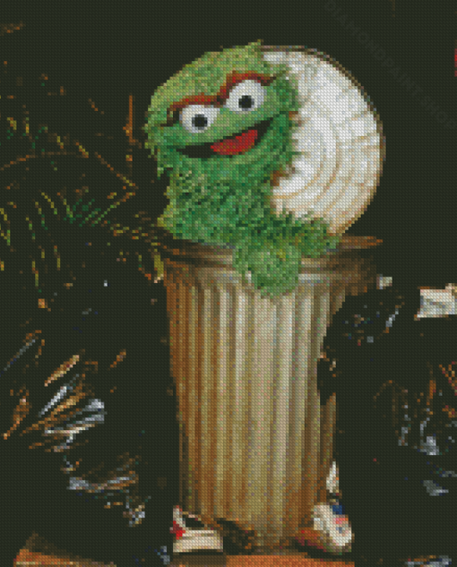 Aesthetic Oscar The Grouch Diamond Paintings