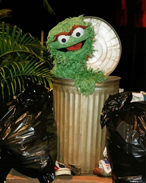 Aesthetic Oscar The Grouch Diamond Paintings