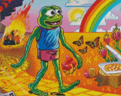 Aesthetic Pepe Frog Diamond Paintings