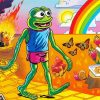 Aesthetic Pepe Frog Diamond Paintings