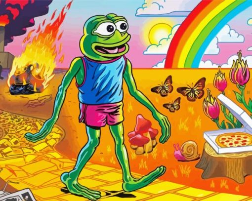 Aesthetic Pepe Frog Diamond Paintings