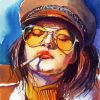 Aesthetic Smoker lady Diamond Paintings