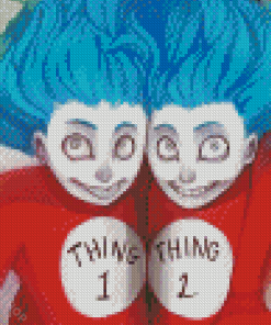 Aesthetic Thing 1 Thing 2 Diamond Paintings