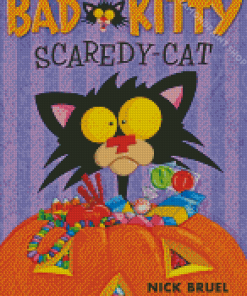 Bad Kitty Book Poster Diamond Paintings