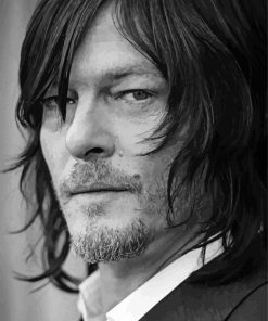 Black And White Norman Reedus Diamond Paintings