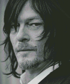 Black And White Norman Reedus Diamond Paintings