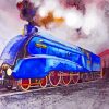 Blue Mallard Train Art Diamond Paintings