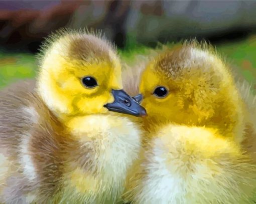 Canada Geese Goslings Diamond Paintings