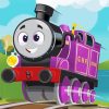 Purple Thomas And Friends Diamond Paintings