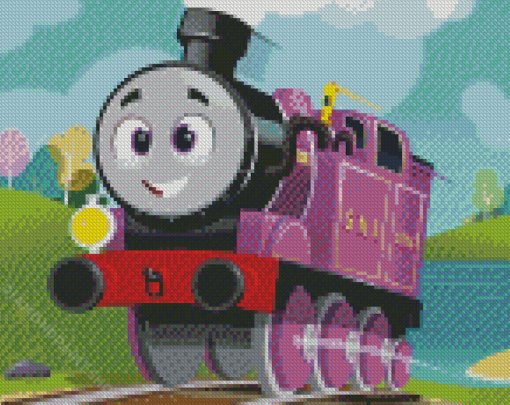 Purple Thomas And Friends Diamond Paintings