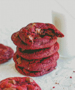 Red Velvet Cookie Diamond Paintings