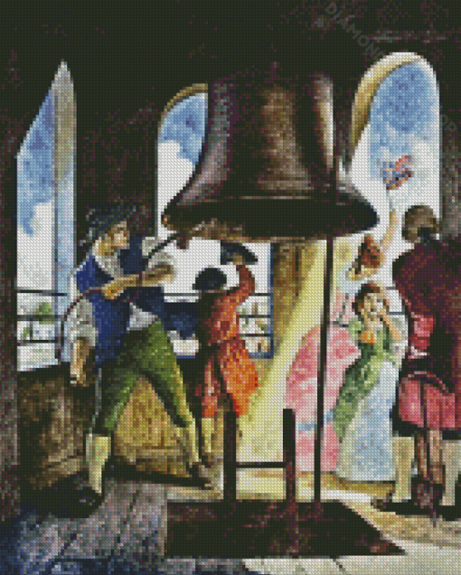 Retro Liberty Bell Diamond Paintings