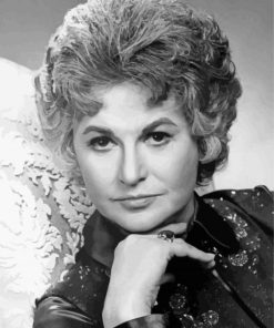 Actress Bea Arthur Black And White Diamond Paintings