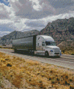 Aesthetic Semi Truck Diamond Paintings