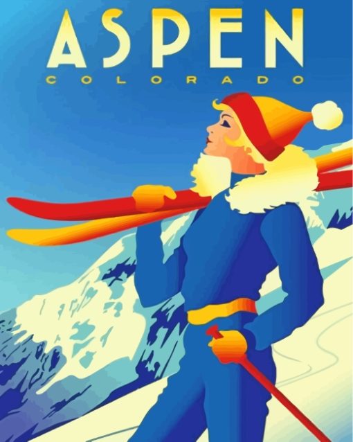 Aspen Colorado Poster Diamond Paintings