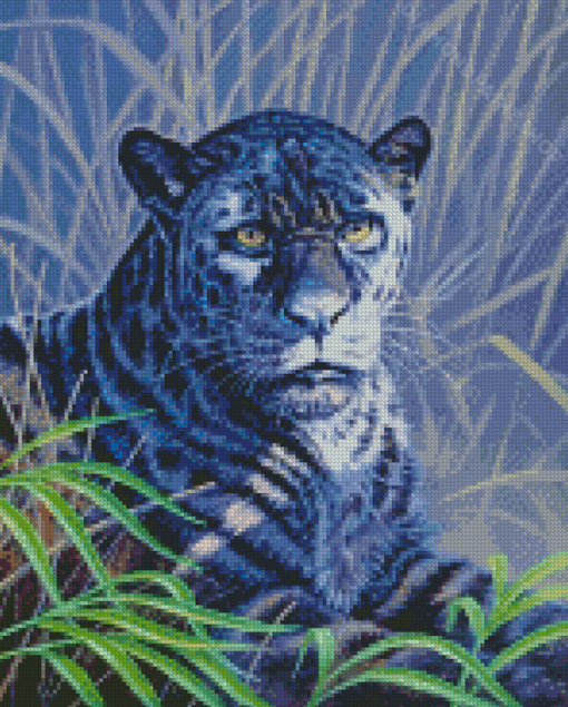 Black Jaguar Diamond Paintings