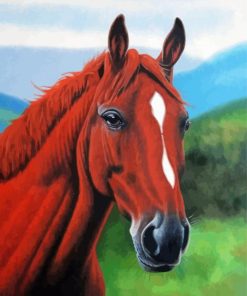 Brown Horse Head Diamond Paintings