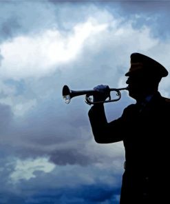 Bugler Silhouette Diamond Paintings