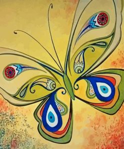 Greek Evil Eye Butterfly Diamond Paintings