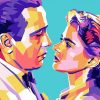 Ingrid Bergman And Humphrey Bogart Pop Art Diamond Paintings