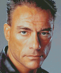 Jean Claude Van Damme Face Diamond Paintings