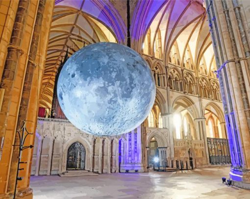 Lincoln Cathedral Moon Diamond Paintings