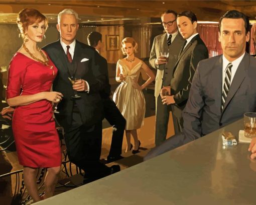 Mad Men Characters Diamond Paintings