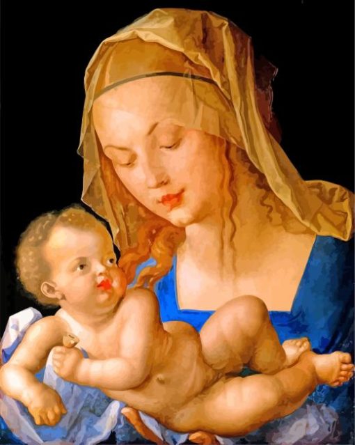 Madonna And Child With The Pear By Durer Diamond Paintings