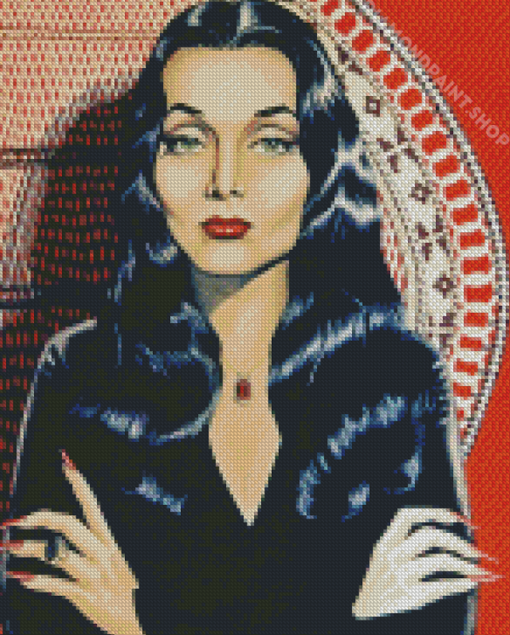 Morticia Addams Vampire Diamond Paintings