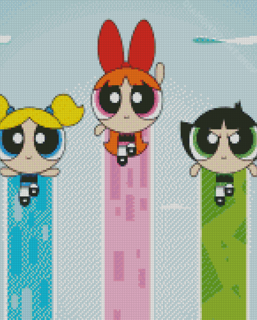 Powerpuffs Girls Diamond Paintings