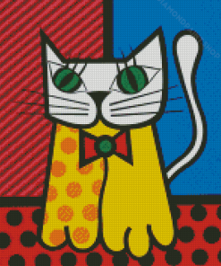 Romero Britto Cat Diamond Paintings