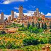 San Gimignano Buildings Italy Diamond Paintings