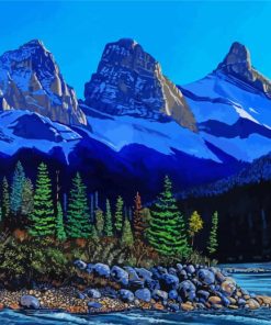 Three Sisters Mountains Oregon US Diamond Paintings