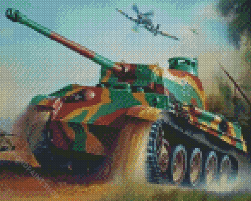 World War II Military Tank Diamond Paintings